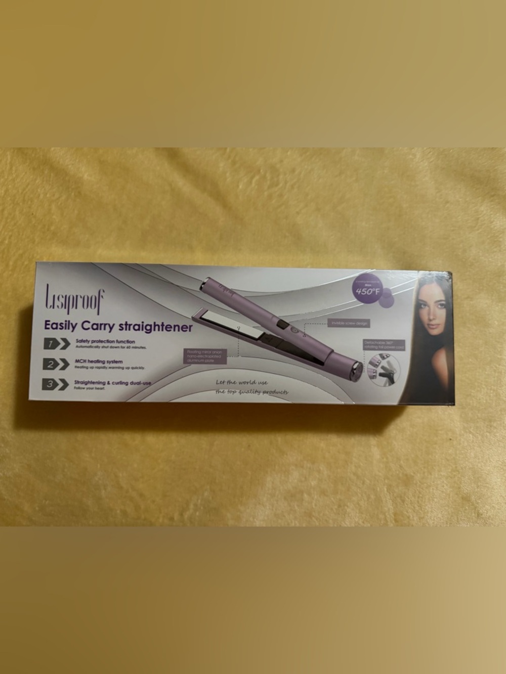 2 in 1 Professional Hair Straightener and Curling Iron Combo